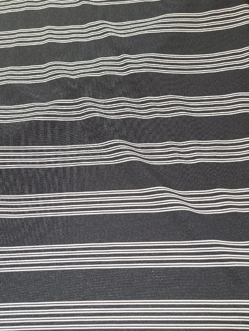 Nike Golf Tour Performance Men's Black and White Striped Polo Shirt Size Small